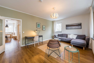 woonwoon-berlin-wohnen-auf-zei - Light-flooded furnished 3-room flat with a view of the countryside