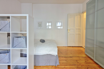 Schlafbereich - Helles, freundliches 1-Zimmer-Apartment in Berlin