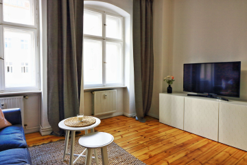 Wohnbereich - Helles, freundliches 1-Zimmer-Apartment in Berlin