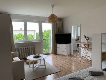 Room overview - Furnished 1-room flat near Rudolph-Wilde-Park