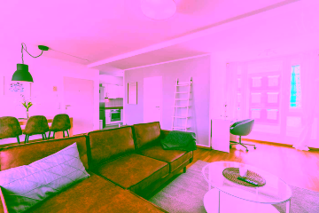 Wohnzimmer - Lichtdurchflutete 3-Zimmer-Wohnung mit Blick über Berlin – große Dachterrasse