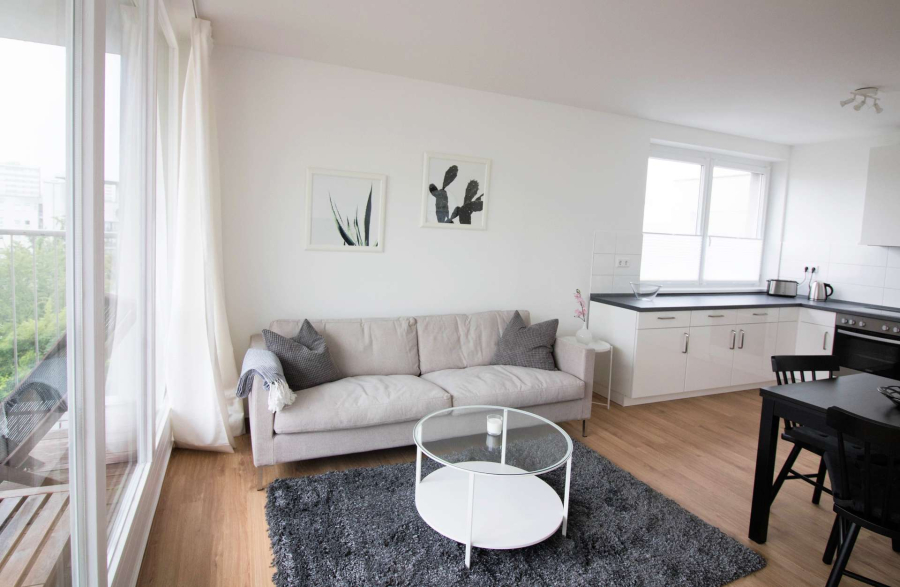 2-Zimmer-Business-Apartment mit großem Balkon und Blick über Berlin, 10969 Berlin, Kreuzberg