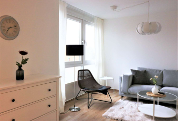 Wohnzimmer - Modern eingerichtete 3-Zimmer-Wohnung fußläufig zum Potsdamer Platz