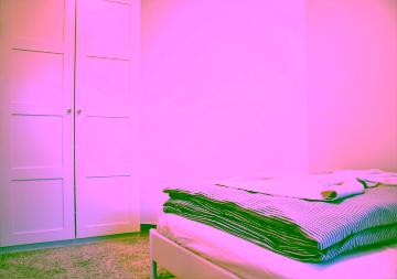 Schlafzimmer - Möblierte 1,5-Zimmer-Wohnung an der Spree – mit Balkon und Aufzug