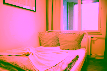 Schlafzimmer - Möblierte 1,5-Zimmer-Wohnung an der Spree – mit Balkon und Aufzug