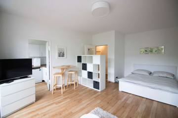 Living room - Beautifully furnished 1-room flat in green Schöneberg