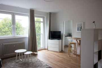 Living room - Beautifully furnished 1-room flat in green Schöneberg