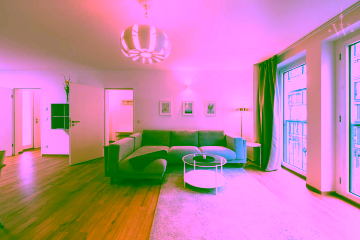 Wohnzimmer - Exklusive 3-Zimmer-Wohnung mit Balkon im Herzen Berlins