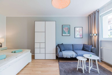 Living room - Chic 1-room flat not far from Volkspark Schöneberg