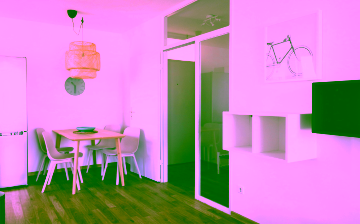 Essbereich - Möblierte 2-Zimmer-Wohnung mit Blick auf den Gropius Bau