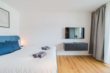 Schlafzimmer - Schönes 1-Zimmer-Apartment mit Balkon