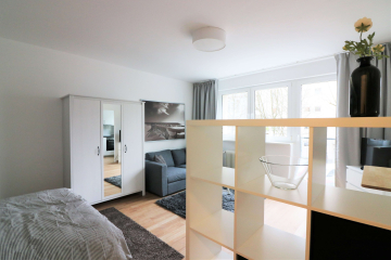 Wohnzimmer - Schickes 1-Zimmer Apartment unweit des Volksparks Schöneberg