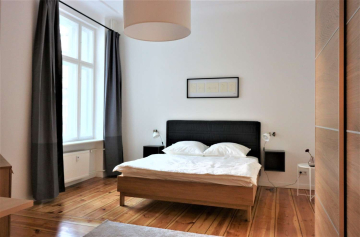 Bedroom - Scandinavian furnished 3.5-room flat in the trendy Prenzlauer Berg district
