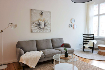 Living room 2 - Scandinavian furnished 3.5-room flat in the trendy Prenzlauer Berg district