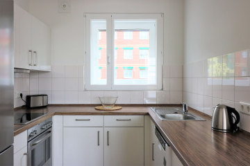Kitchen (example) - Living on 2 floors - in the centre of Berlin at Checkpoint Charlie