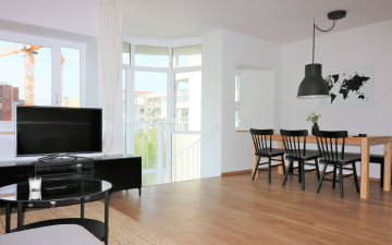 Living room (example) - Living on 2 floors - in the centre of Berlin at Checkpoint Charlie