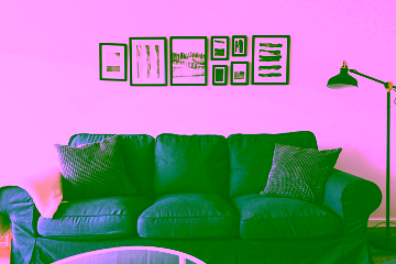 Wohnzimmer - Die gemütlich, voll möblierte 4-Zimmer-Wohnung in ruhiger Wohnlage