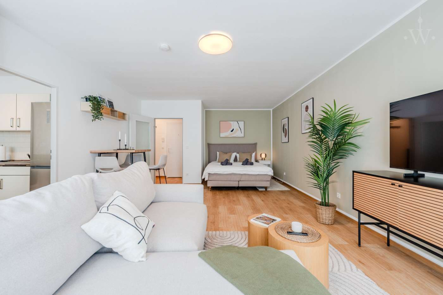 Wasserlage trifft Design – 1 Zimmer möbliert, Manitiusstraße, 12047 Berlin, Neukölln