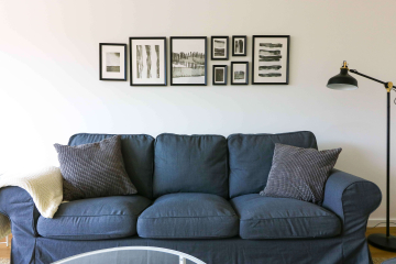 Living room - The cosy, fully furnished 4-room flat in a quiet residential area