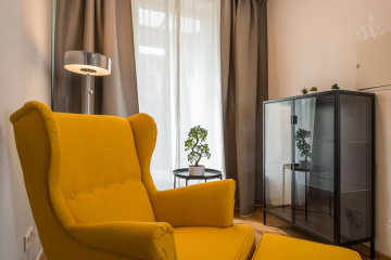 Wohnzimmer - Unsere traumhaft möblierte 3-Zimmerwohnung direkt am Checkpoint Charlie