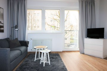 Wohnzimmer - Schickes 1-Zimmer Apartment unweit des Volksparks Schöneberg