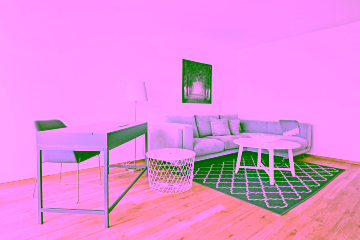 Wohnzimmer - Helle, möblierte 2-Zimmer-Wohnung mitten in Berlin