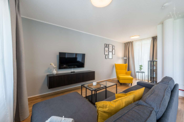 Wohnzimmer - Unsere traumhaft möblierte 3-Zimmerwohnung direkt am Checkpoint Charlie