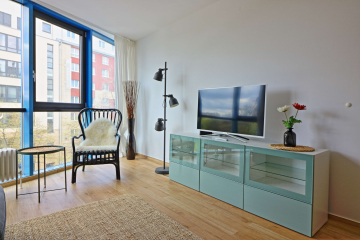 Wohnzimmer3 - Möblierte 4-Zimmer-Wohnung nahe des Potsdamer Platzes