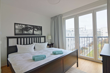 Schlafzimmer3 - 4-Zimmer-Wohnung stilvoll möbliert direkt am Checkpoint Charlie