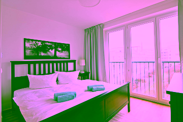 Schlafzimmer3 - 4-Zimmer-Wohnung stilvoll möbliert direkt am Checkpoint Charlie