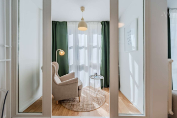 woonwoon-berlin-wohnen-auf-zei - Neues, bezugsfertiges 2-Zimmer-Wohnung mit kompletter Einrichtung am Potsdamer Platz