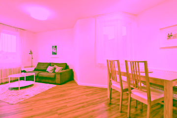 Wohnzimmer - Traumhaft möblierte 3-Zimmer-Wohnung am Stuttgarter Platz