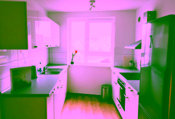 Küche - Helle, möblierte 2-Zimmer-Wohnung im Herzen Berlins