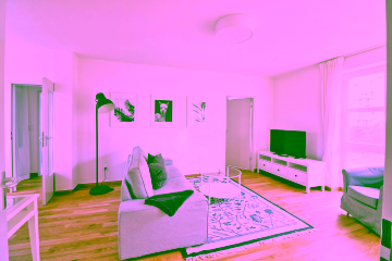 Wohnzimmer - Möblierte 2,5-Zimmer-Wohnung am Checkpoint Charlie