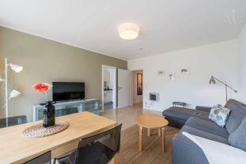 Wohnzimmer - Gemütlich möblierte 2-Zimmer-Wohnung im angesagten Szenekiez