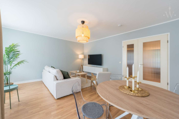 Living room - Modern designed 3-room flat in city centre location Charlottenburg