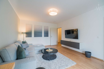 Wohnzimmer - Schöne, möblierte 2-Zimmer-Wohnung unweit des Potsdamer Platzes