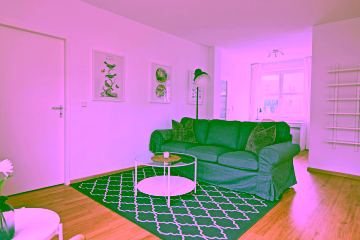 Wohnzimmer - Schöne möblierte 3-Zimmer-Wohnung in zentraler Lage Berlins