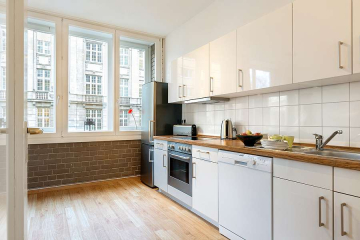 Kitchen - Cosy 1.5-room flat with terrace - fully furnished