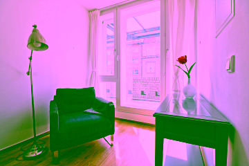 Wohnzimmer - 3-Zimmer-Maisonettewohnung im coolen Bezirk Kreuzberg mit Balkon