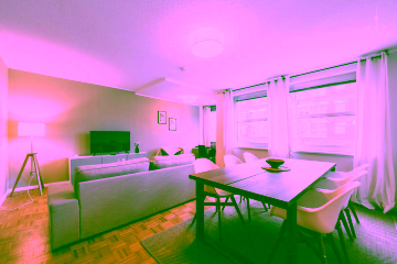 Wohnzimmer - Möblierte 2-Zimmer-Wohnung mit ruhigem Schlafzimmer zum Innenhof