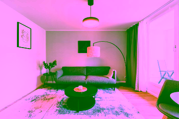 Wohnzimmer - Unser modernes 2-Zimmer-Apartment über den Dächern Berlins