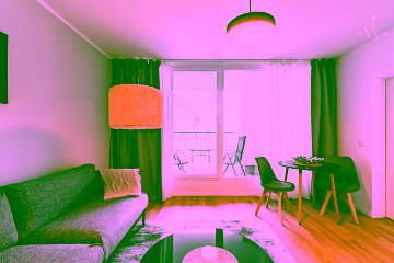 Wohnzimmer - Unser modernes 2-Zimmer-Apartment über den Dächern Berlins