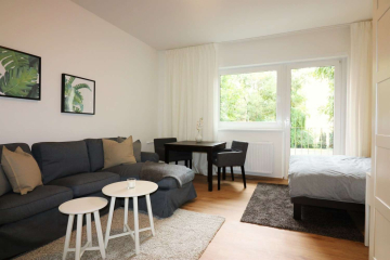 Wohnbereich - Möbliertes 1-Zimmer-Apartment in bester Berliner Wohnlage
