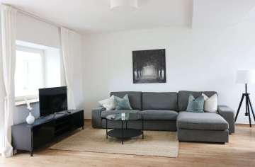 Living room - fantastic 3-room flat over 3 floors with large roof terrace